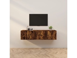 Vidaxl Móveis De Tv De Parede 2 Pcs 80x34,5x40 Cm Carvalho Fumado