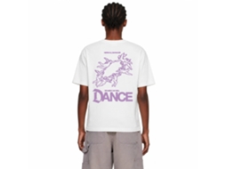 Camiseta branca Rockinstone We Might As Well Dance Rotbarsch Filet - Estilo de designer exclusivo