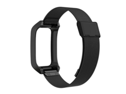 Bracelete para Xiaomi Mi Band 7 Pro Metal com Fivela Milanesa Preta XIAOMOYU