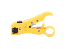 Yuru descapador de Fios Elétrico Portátil Lâmina Aço Sk5 Abs Amarelo para Cabos Eletricista