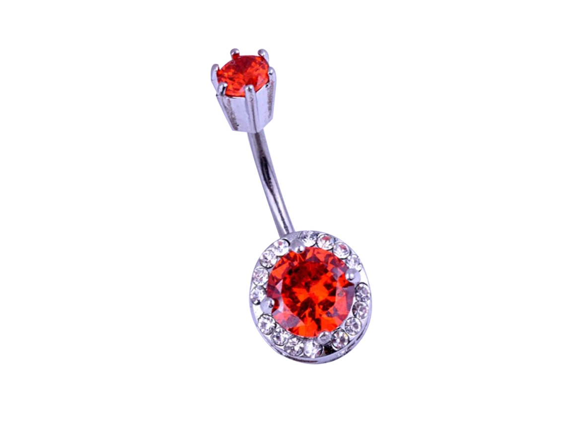 Piercing De Umbigo Acessorios Sexy Com Zircão E Pérola Falsa