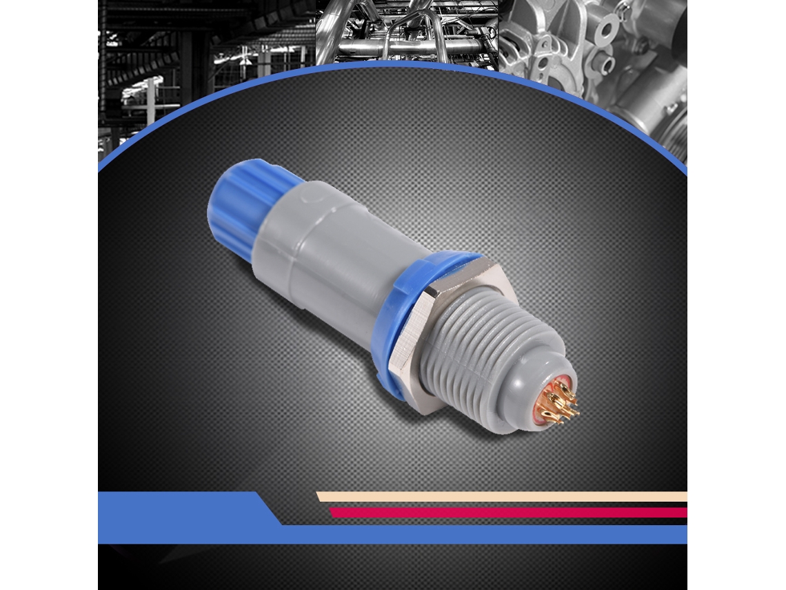 Laxiscreed Conector Circular De Plástico Push-pull 7p Para Medicina E Aviação