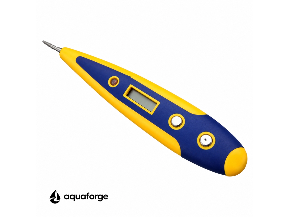 Caneta De Teste Digital Aquaforge Ax-999 Com Ecrã Lcd E Teste De Continuidade Para Eletricistas E Instalações Elétricas