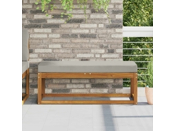 Vidaxl Almofada De Assento Externa Cinzento 111,5 X 40 X 8 Cm