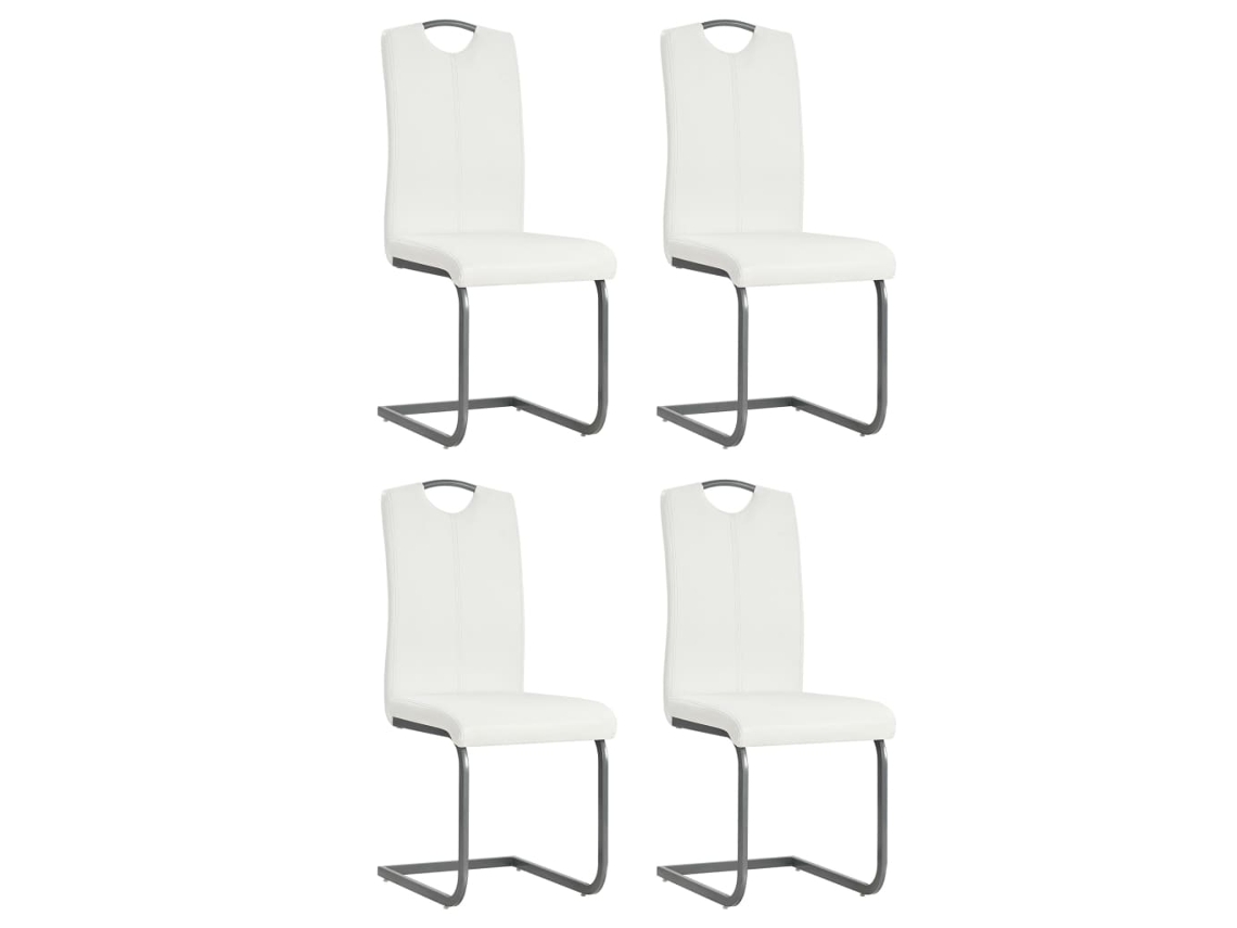 Dining Chair, Dining Chairs Vidaxl Branco Couro Artificial (n/a)