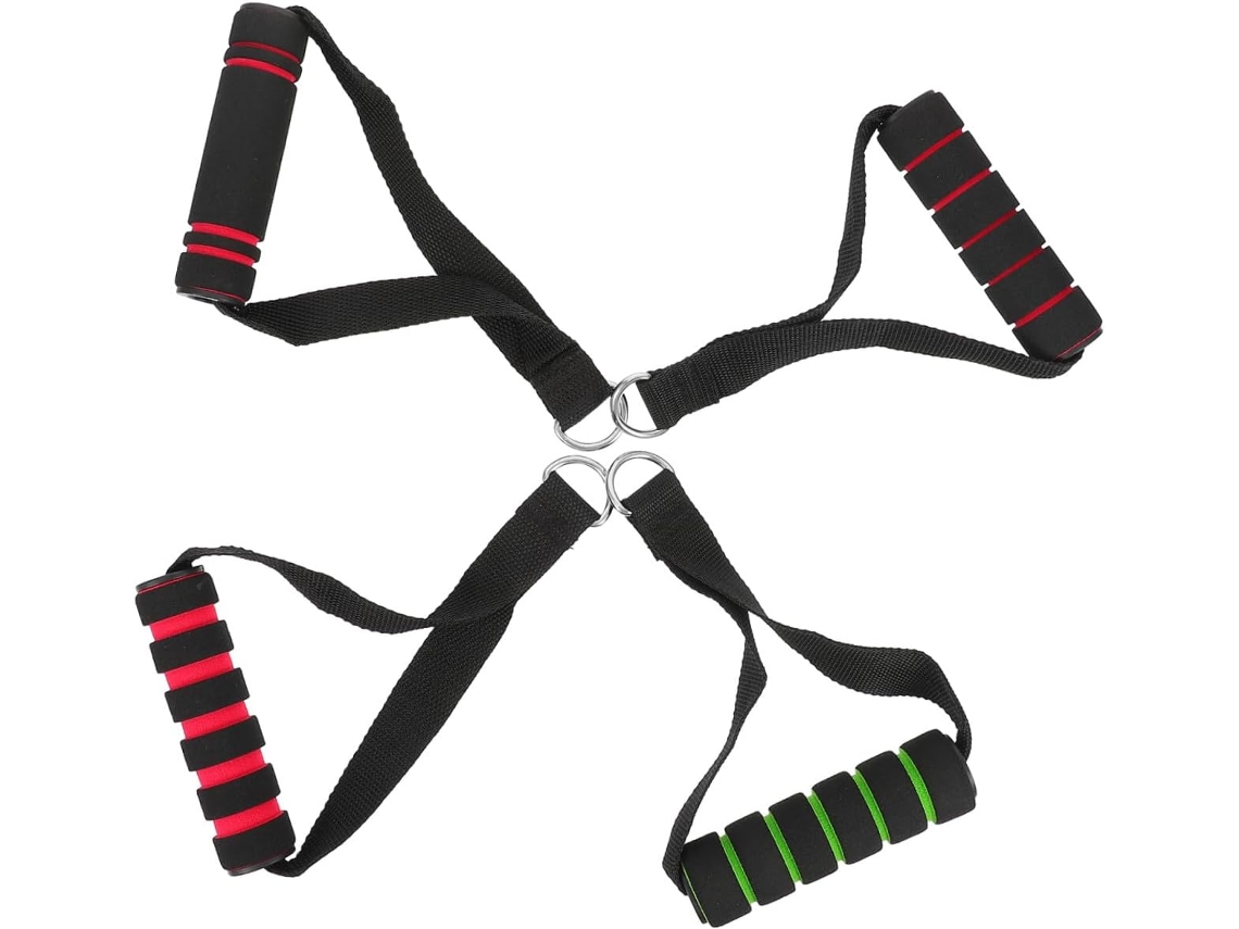Conjunto De 4 Alças Elásticas Antiderrapantes Com Design Ergonômico Para Treino Em Casa, Academia E Fitness