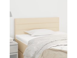 Vidaxl Cabeceira De Cama Tecido 100x5x78/88 Cm Creme