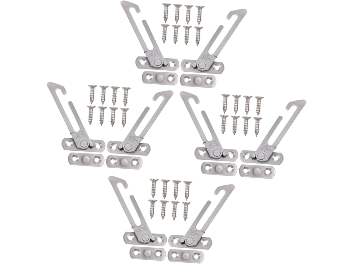 Conjunto De 5 Travas Horizontais De Plástico Para Janelas De Correr