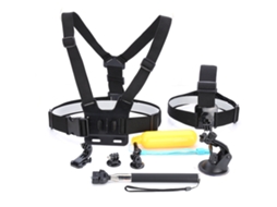 Conjunto De 11 Acessórios Para Câmera - Alça Flutuação + Peitoral Gopro Hero 5 4 3+ 3 2 1-aquaforge