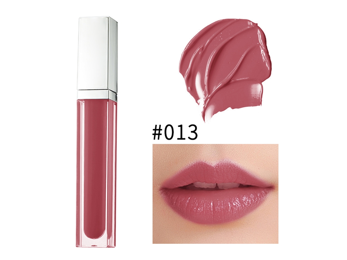 36 Colores Labial Líquido Mate Brillo Metálico No Pegajoso Largo Duración Cosmético Herramienta (mate, 13)