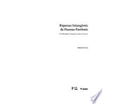 Livro RIQUEZAS INTANGIVEIS DE PESSOAS PARTIVEIS de LEA, VANESSA R. (Português do Brasil)