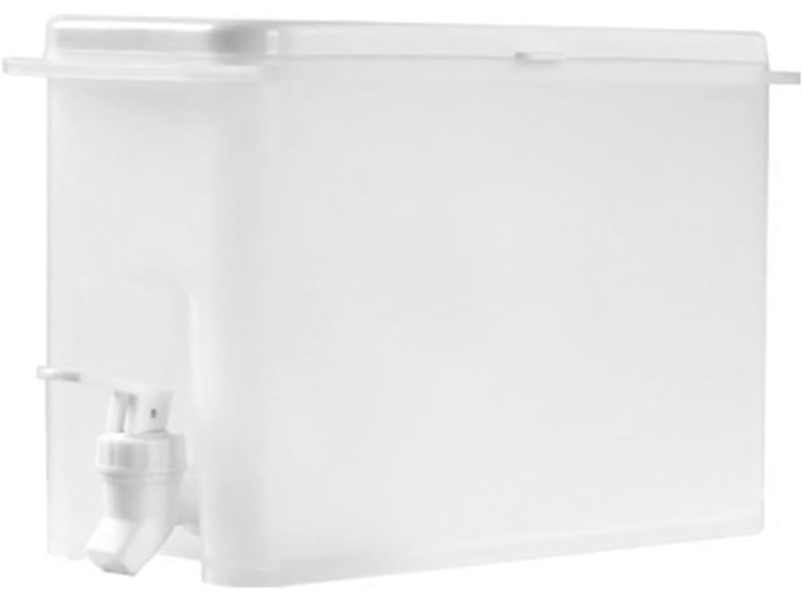 Dispensador De Bebidas De 3,5 Litros Em Polipropileno Branco Com Torneira, Resistente Ao Frio.