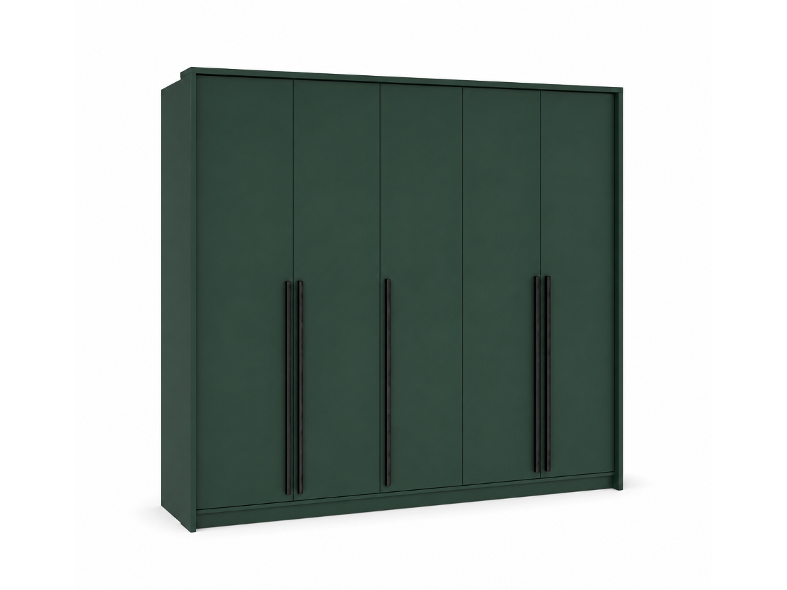 Roupeiro, Verde Garrafa, 255 X 217,2 X 65 Cm
