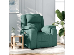 Vidaxl Poltrona Reclinável Tecido Verde-escuro