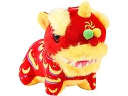 2026 muñeco Peluche Mascota Leão Dançarino Decoração Boa Sorte Dragão