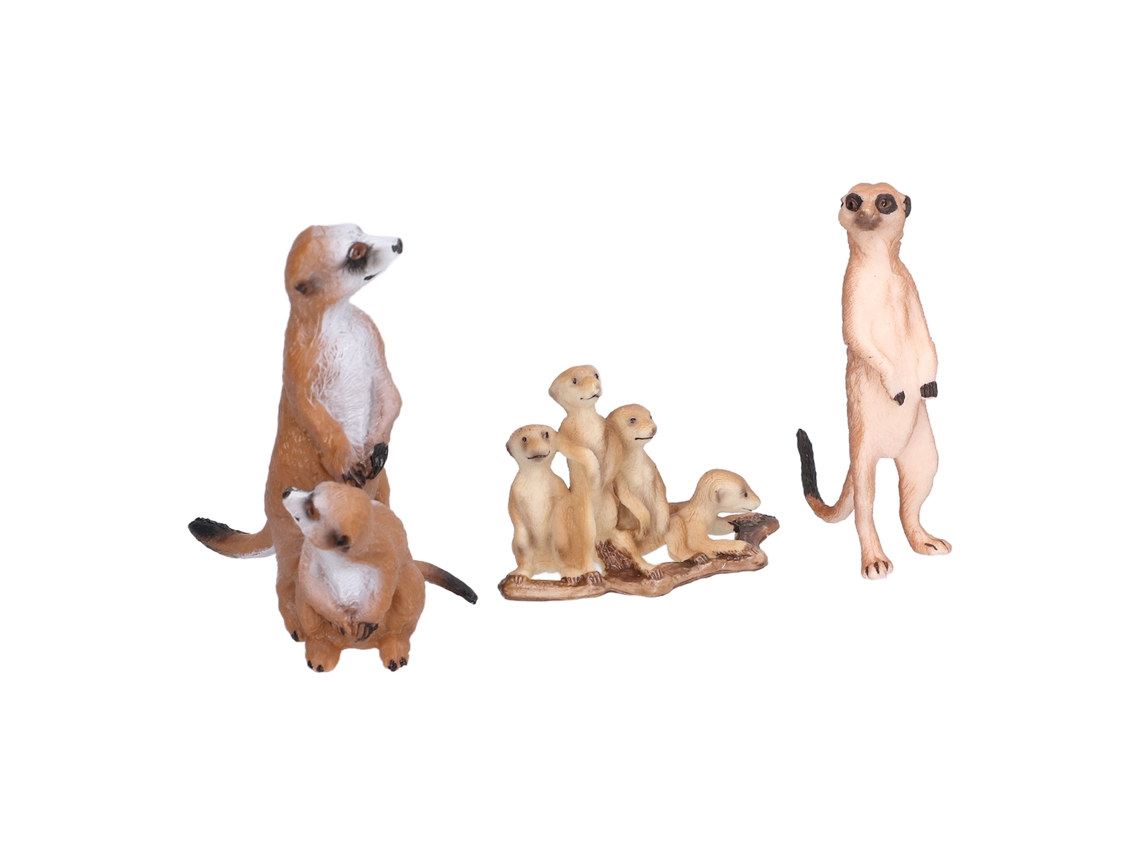 Ats figura de Suricata Simulada Cuadrada Exquisita Juguete Regalo de Aniversário Decoração para Crianças Suricatas (sólida)