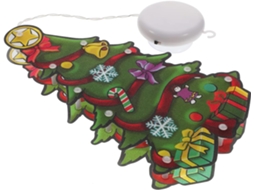 Luminária De Natal Led Para Festas, Luz Com Ventosa Para Parede Ou Janela, Criar Ambientes Festivos Gokoco