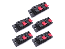 Posição Estéreo Do Conector 4 Da Liberação Do Impulso Da Forma Da Tira Do Orador Do Bloco Terminal