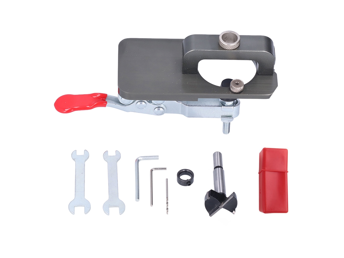 Abridor de Furos para Dobradiças 35mm Ferramenta de Perfuração Kit com Broca Primerox