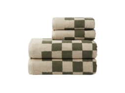 Conjunto de Toalhas Vinga Elba em Algodão Orgânico Pacote com 4 Tamanho Único Verde Gr AQUAFORGE