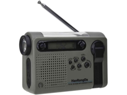 Radio D'urgence À Manivelle Et Solaire 2000mah - Radio Fm/am - Chargeur Usb - Lampe Torche Led - Versão Uk