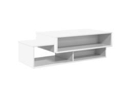 Mesa de centro Branco MAISON EXCLUSIVE em madeira trabalhada, 105x50x32,5 cm