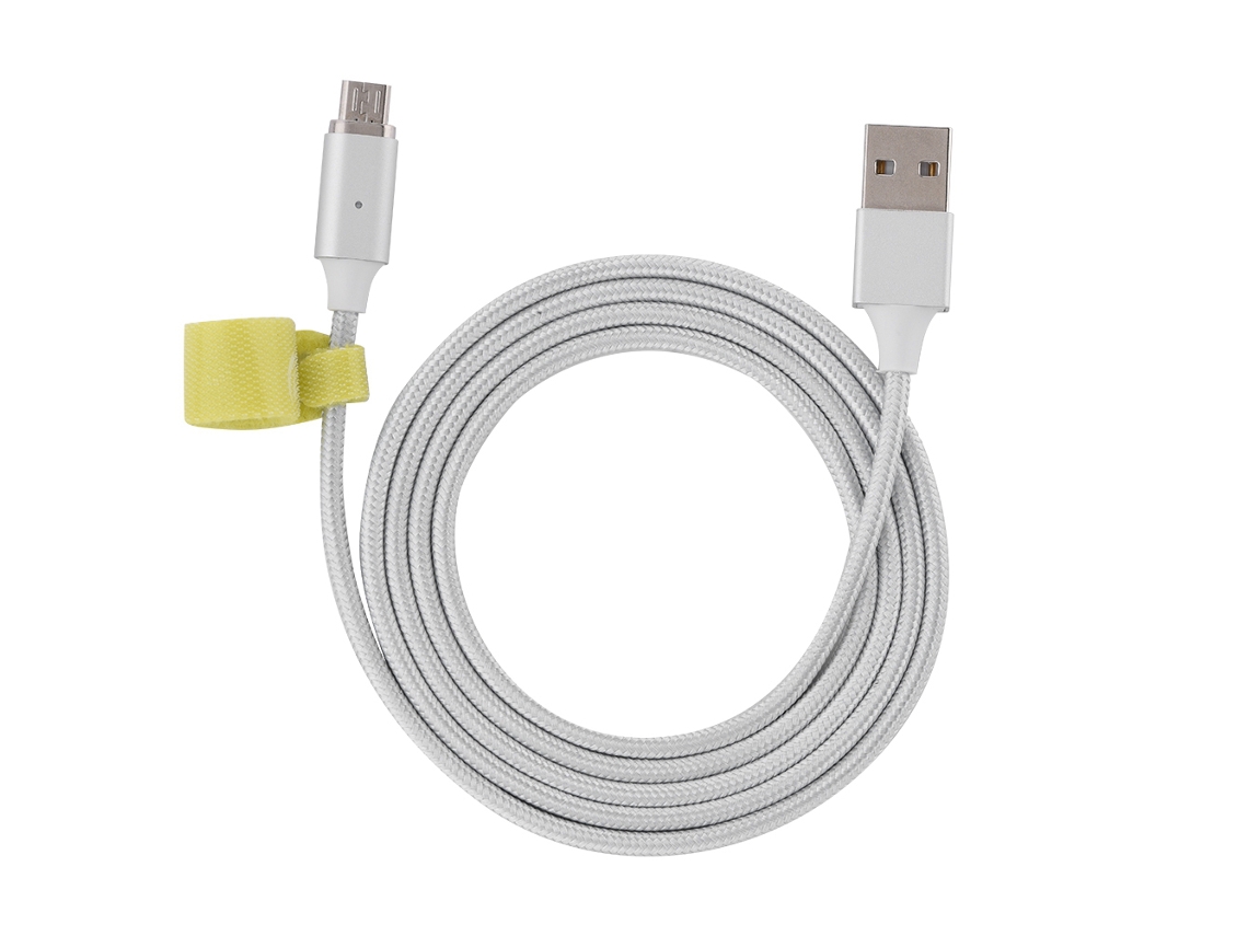 Cabo de Dados LAXISCREED Magnetic 1m Silver Micro Usb