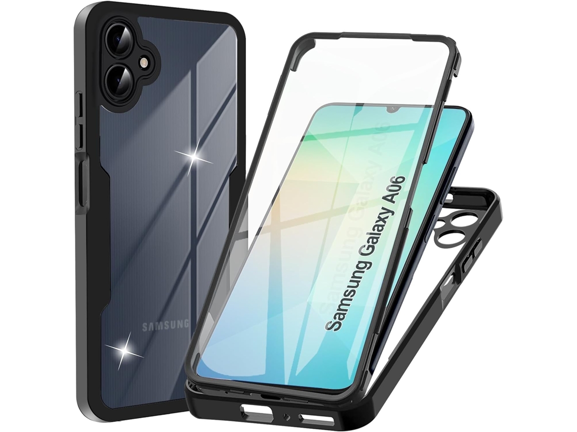 Capa Proteção Integrado Leve Para Samsung Galaxy A06 Hongwe. Anti-choque Transparente