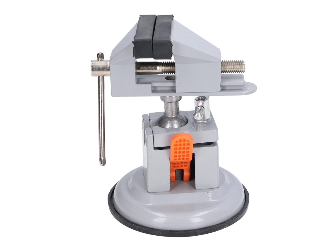 Laxiscreed Mini Vise De Bancada Com Rotação De 360° E Base Com Ventosa Para Trabalhos Precisos