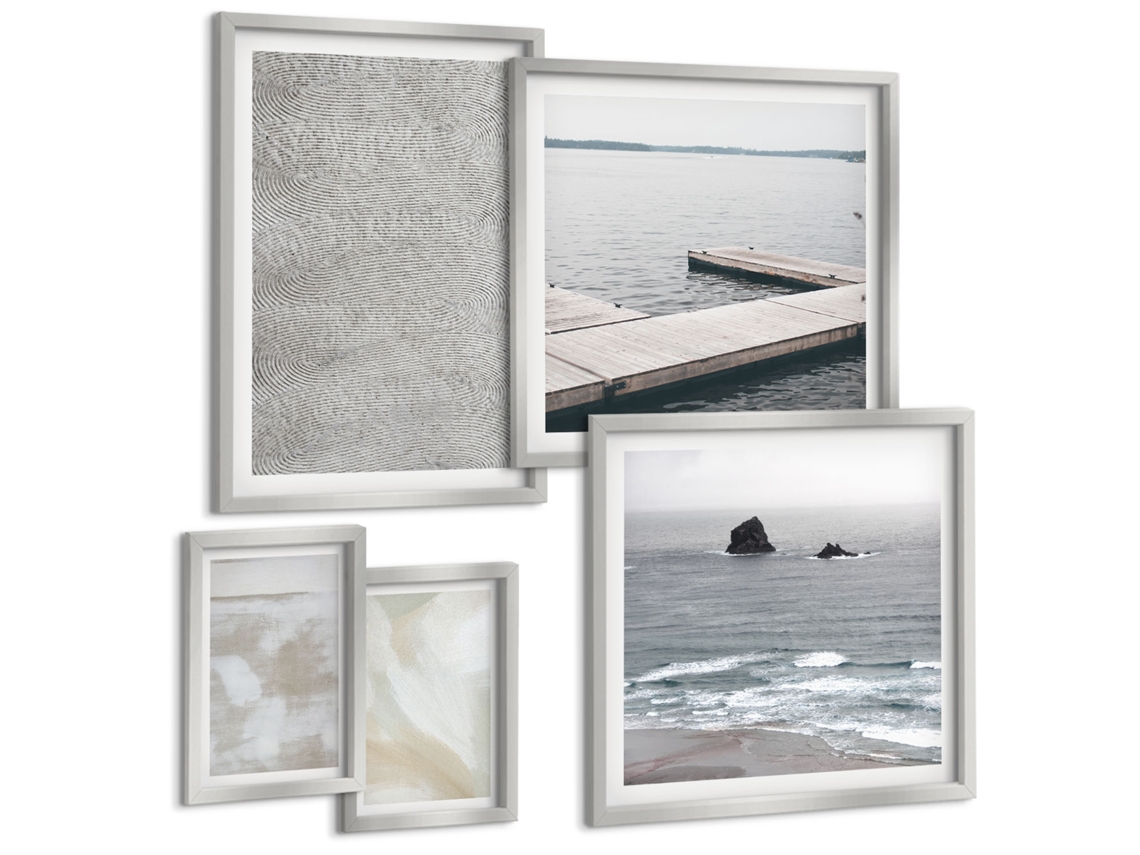 Conjunto De Pinturas Abstração Design Texturas Modernas Espelharte (5 Peças)