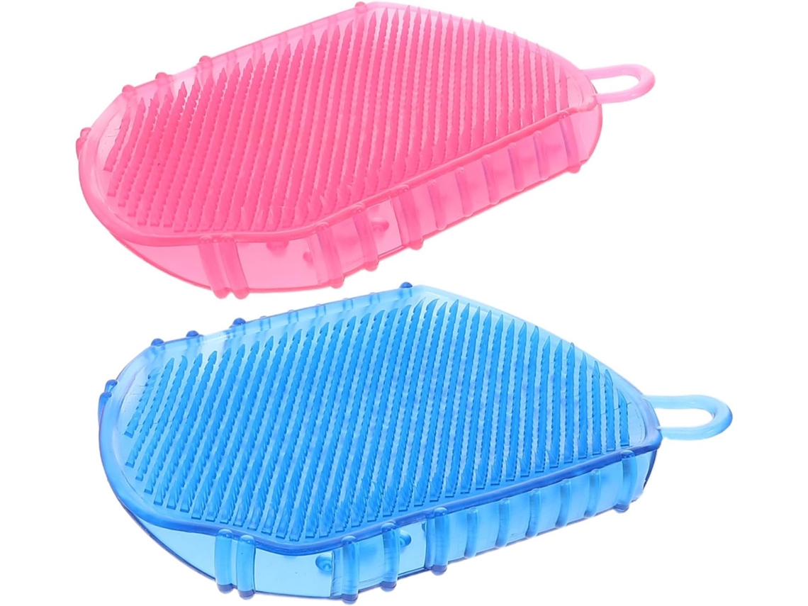 Conjunto Villcase Com 2 Escovas De Massagem Dupla Face, Ferramentas De Massagem Versáteis Em Pvc À Prova D Água