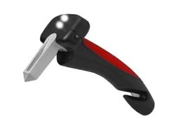 Cane para Automóvel Fasst 3 em 1 com Cabo Antiderrapante, Cortador de Cinto, Quebra ventos e Lanterna LED | S/MARCA