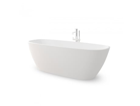 Zeneo Banheira Ilha Banheira Moderna e Design Solid Surface Fácil Manutenção 179 X 72 Cm