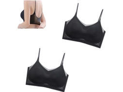 Sutiã de Silky Gelo Sem Fio: Conforto, Suporte e Versatilidade para Atividades Leves e Diárias Preto