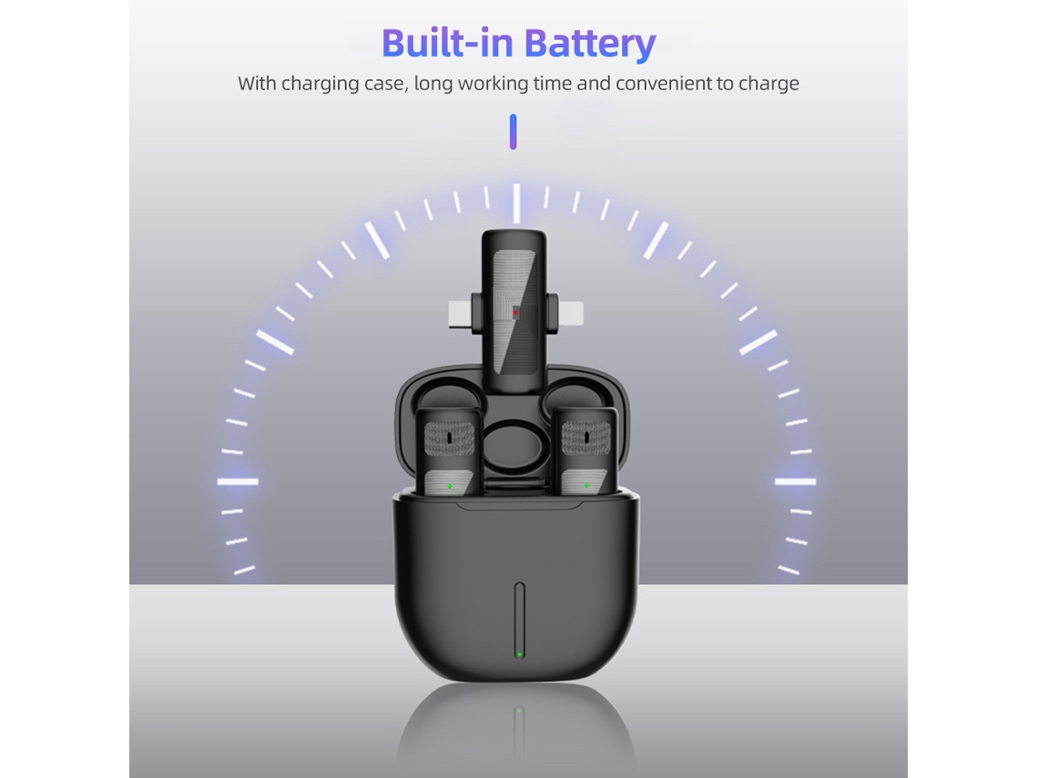 2026 micrófono Lavalier Inalámbrico para Teléfonos Android, Clip On Lapel Mic Sistema Inalámbrico Smartphone