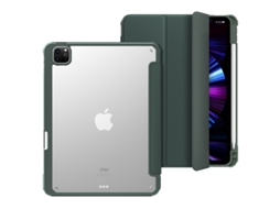 Capa Estilosa Para Ipad Mini 6/7 8.3 2024 Verde Meia Noite Alta Transparência