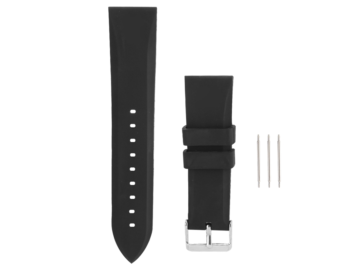 Pulseira de Silicone Ajustável de 20mm para Substituição de Relógio