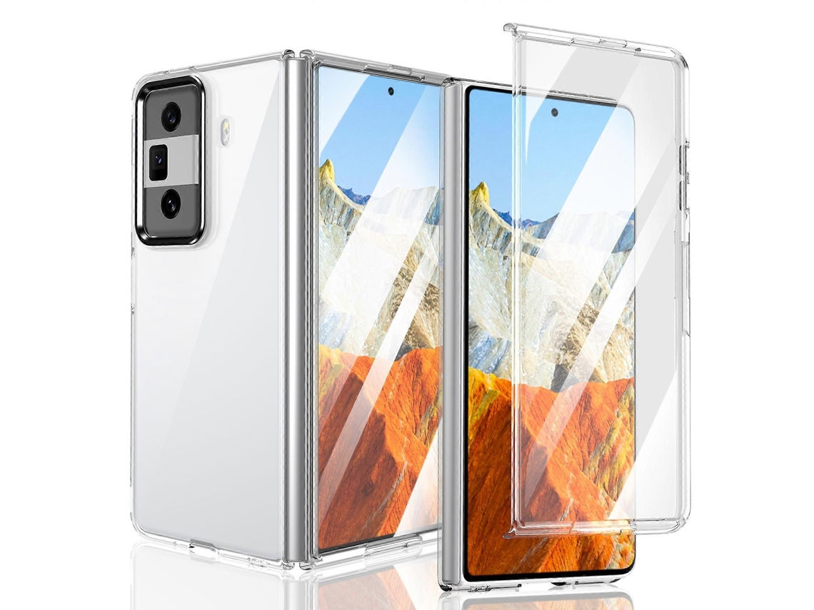 Capa Dobrável Integrada Em Policarbonato Transparente Da Série Ice Para Honor Magic Vs3