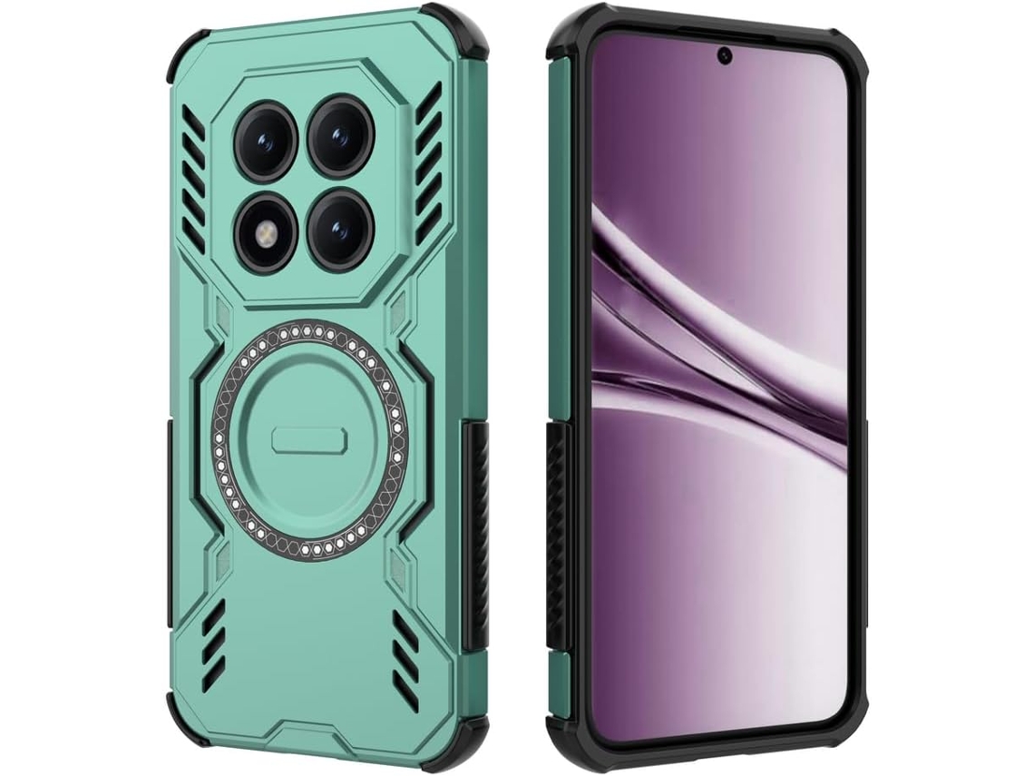 Capa Hexinyigjly Para Xiaomi Redmi Note 15 Pro, Compatível Com Magsafe Verde