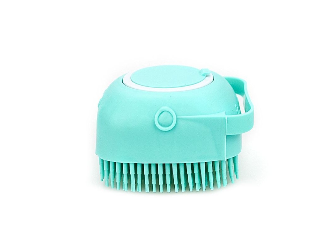 Escova De Massagem De Banho Para Pets Em Borracha Silicone Cão Gato Escova De Higiene