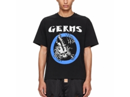 Germs Mohawk Skull T-shirt Unisex Adults Size:m