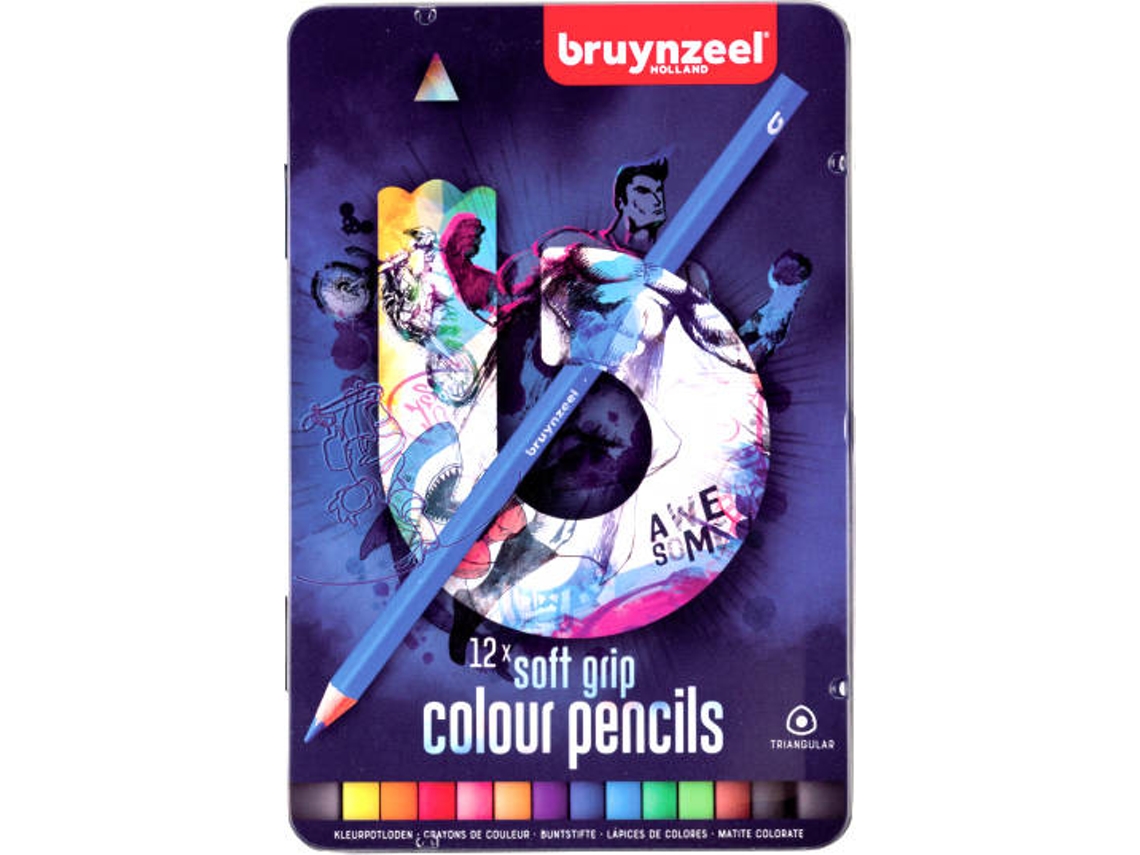 Lápis de Cor BRUYNZEEL SAKURA (12 Un - Multicor)