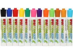 Conjunto De 12 Canetas Marcadoras Apagáveis Infantis Fáceis De Limpar