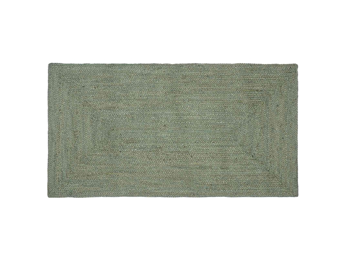 Vidaxl Tapete De Área Verde-azeitona 80 X 150 Cm Juta
