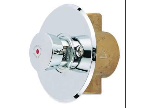 Torneira de Embutir Latão 55 1/2' 1/2' Cromada Temporizada PRESTO
