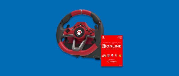 Na compra do Volante HORI Mario Kart Deluxe