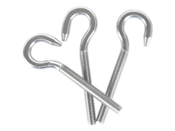 Parafusos Anel Gancho Nova Line M8 Aço Inox 304 Resistente à Corrosão