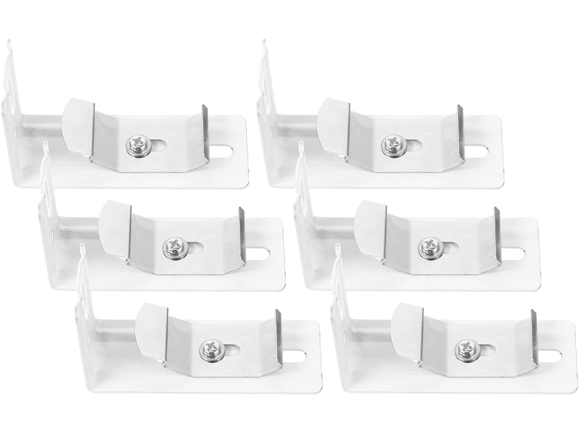 Conjunto De 6 Suportes Em Formato L Para Persianas Verticais 7,6 Cm (3 Polegadas)
