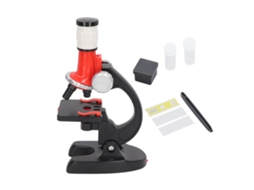 Ats kit de Microscópio para Crianças 1200x Imagem Clara Lente Angular Ajustável Brinquedo Educatsivo com Luz Led