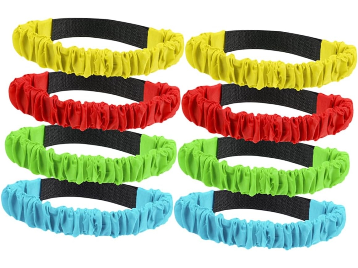 Conjunto De 8 Faixas Elásticas Para Corrida Três Pernas, Resistentes Ao Desgaste, Ideais Festas Aniversário
